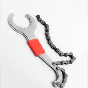 TEMU 다기능 자전거 렌치, 자전거 하단 브래킷용 3-in-1 공구, 후크 렌치, 그리고 프리휠 잠금 렌치