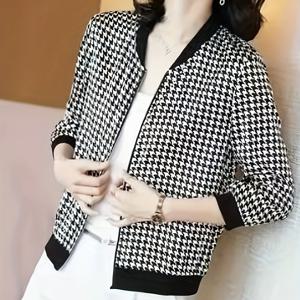 TEMU 여성용 여름 선크림 셔츠 캐주얼 긴팔 얇은 선크림 옷 가디건 재킷 체크무늬 재킷 나이감소 엄마 야구 유니폼