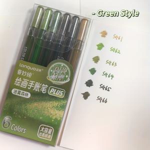 TEMU 새로운 컬러 세트, 6개입 반짝이는 컬러 젤 펜, 1.0mm, 다양한 색상으로 드로잉 및 낙서 가능