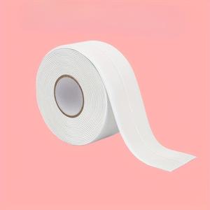 TEMU 1롤 자체 접착식 실링 테이프 - 내구성 있는 PVC 실란트, 화장실, 연못, 욕조, 주방 싱크대, 욕실 모서리에 적합 - 간편한 부착, 도구 불필요, 욕실 실링 테이프, 연못 가장자리 보호, 매끄러운 표면 테이프, 공구 없이 부착 가능