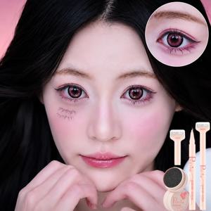 TEMU 대박 언더 속눈썹 스탬프 번짐 없음 오래 지속 쾌속 건조 초보자 가능 듀엔드 아이라이너 펜 올인원
