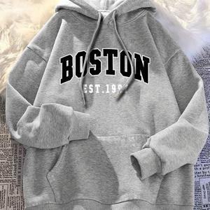 후드 스웨트셔츠 캐주얼 BOSTON