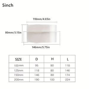 1개 100mm 125mm 150mm 200mm 인라인 플라스틱 백드래프트 댐퍼, 에어 드라이어 및 덕트용 댐퍼 포함 배기 커넥터