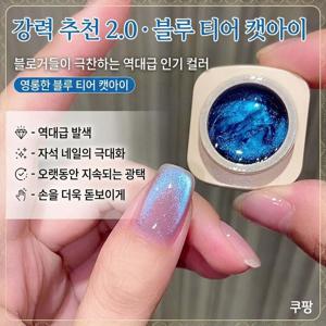블루티어 캣아이 젤네일 신상 글리터 젤네일폴리쉬