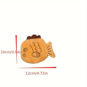귀여운 나일론 물고기 동전 지갑, 여성용 캐주얼 소프트 헤어 휴대용 지갑, 손세탁 가능한 귀여운 물고기 동전 지갑