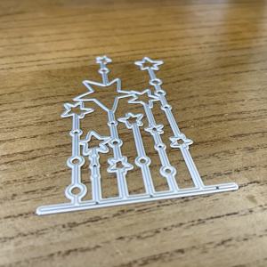 오리지널 사랑스러운 별 테두리 금속 커팅 다이 DIY 스크랩북킹 앨범 인사 카드 집 장식 휴일 축복 손잡이 핸드메이드