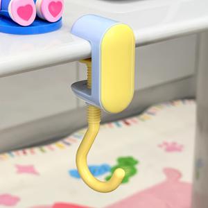 조절식 너트 포함 1/4 휴대용 가방 고리, 다양한 두께의 책상, 백팩, 물병, 열쇠고리에 적합