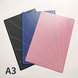 1개 A3/A4/A5 PVC 커팅 매트 작업대 단면 퍼즐 커팅 매트 퍼즐 재봉 수동 DIY 칼 조각 가죽 커팅 보드, 색상 랜덤