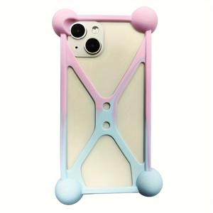 대형 라운드볼 포코너 낙하 방지 범용 휴대폰 케이스, 4.7-6.7인치/12-17cm 모든 브랜드 휴대폰용