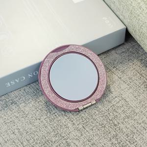 360도 회전 및 압력 해소 휴대용 휴대폰 스탠드, 보이지 않는 뒷면 스티커 고정 다기능 마그네틱 휴대폰 터치업 거울 스탠드, 범용 버전