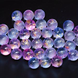 32개 빈티지 얼룩무늬 유리 구슬 - 여러 가지 색깔의 얼룩덜룩한 유리구슬, 벽난로, RV, DIY 공예, 탁상용 및 벽 예술용, 방수 내구성 있는 유리 구형, 크리스마스, 어머니의 날 장식용 여러 가지 색깔의 원형 장식품