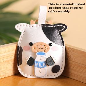 1개 지갑 만들기 재료, DIY 손바느질 캐릭터 동물 가방 장식, 반제품 키체인 액세서리, DIY 지갑 만들기