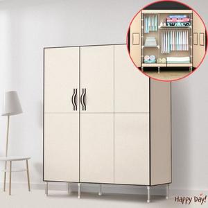 비키니옷장 조립식옷장 자취방 원룸 드레스룸 DIY 여닫이 옷걸이 행거 옷장