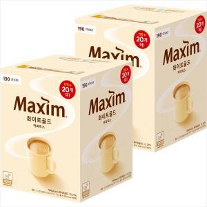 맥심 화이트골드 커피믹스 190Tx2개/2세트구매시 1000원DCx넉넉한 유통기한