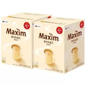 [보리보리/마트인코리아_MIK]동서 맥심 화이트골드 커피믹스 190T X 2개