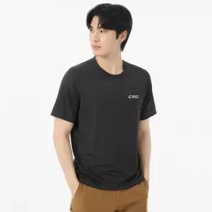 씨이피 코어 런 셔츠 숏 슬리브 블랙 남성