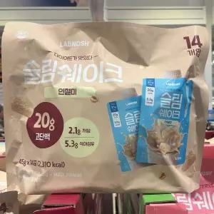 랩노쉬 슬림쉐이크 인절미맛 45g x 14개 식사대용 단백질 파우치 코스트코