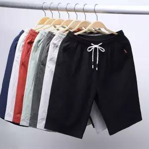 반바지 여름바지 남성바지 빅사이즈 면바지 린넨바지