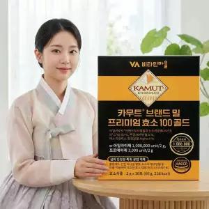 비타민마을 카무트 브랜드 밀 프리미엄 효소 100 골드 2g x 30포 6개 / 써클
