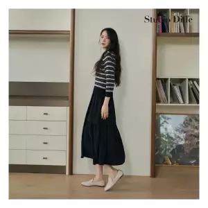 스튜디오디페 26FW 7부 스트라이프 원피스 2종1394965