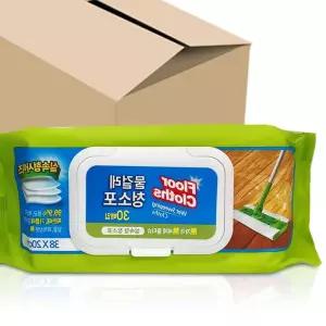 태광 물걸레 청소포 실속형 대형 30매 x15팩 1박스 청소물티슈 걸레물티슈 yh6251E