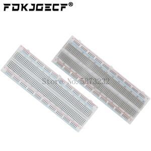 흰색 투명 브레드보드 830 포인트 무납땜 PCB MB-102    아두이노호환용 DIY 개발