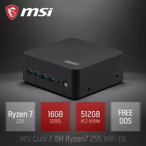 ⓒ MSI Cubi Z 8M 라이젠7 255 WiFi E6 16GB 512GB / 산업용 주식용 기업용 작고 가벼운 고성능 미니PC