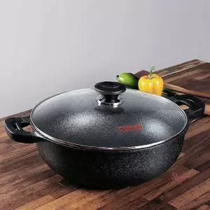 키친아트 골드 웰빙팬 실버 36cm rst423