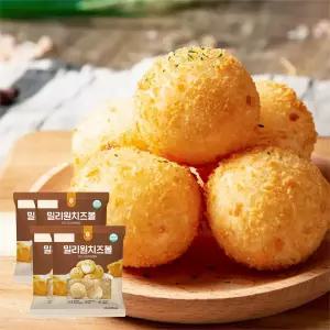 [밀리원] 바삭쫀득 모짜렐라 연유 치즈볼 300g 4개 세트