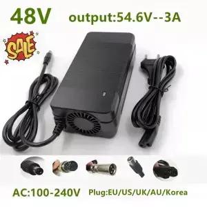 하이 퀄리티 리튬 이온 배터리 팩 충전기 54.6V 3A 48V 13S Kugoo G1