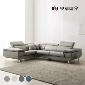 보루네오 디에르 보이시 천연통가죽 3.5인 코너형 소파