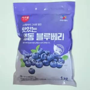 이츠웰 냉동 블루베리 1kg 4개 칠레산 대용량 업소용