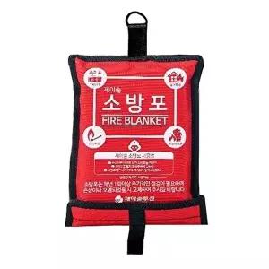 고품질 소방담요(소방포 fire blanket 일반형) 1Mx1M 비상대피소방포 초기화재소방포 소방용담요 W1622FD