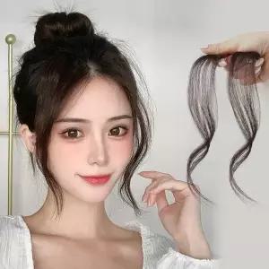 [에스이엔몰]사이드뱅 앞머리 피스 똑딱이 부분 가발 (15548637A)