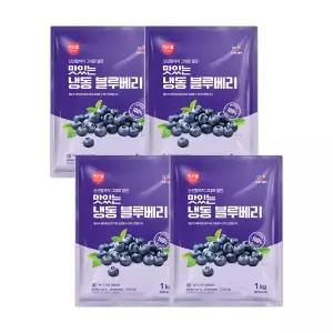 이츠웰냉동 블루베리 1kg x 4개