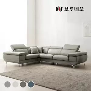 BIF보루네오 디에르 보이시 천연통가죽 3.5인 코너형 소파