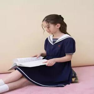 로맨틱 마린 저지 원피스  네이비 (BI6471G07)