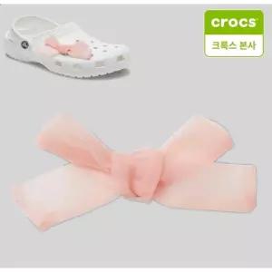 크록스 핑크 쉬어 리본 지비츠 10013390 1072446217
