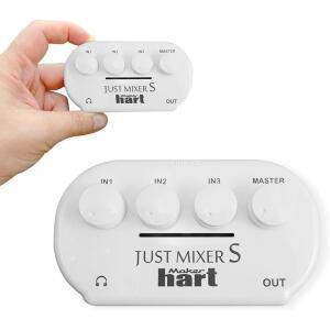 메이커 하트 JUST 믹서 S 휴대용 3채널 스테레오 IN 미니 오디오 / 2 출력 배터리 USB 전원 3C 장치