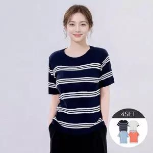[셀러허브][NnF] 여성 배색 니트 4종세트 (S50782809)