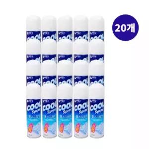 리빙굿 쿨스프레이(220ml)-20개 옷에뿌리는 쿨스프