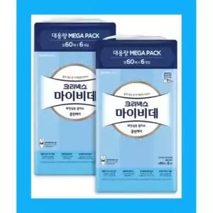 크리넥스 마이비데 캡형60매x 6 x 2팩