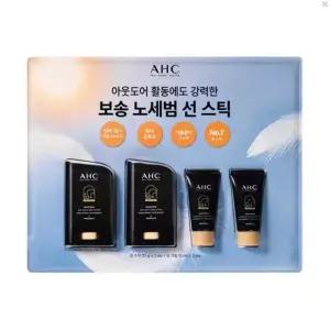 AHC 마스터즈 휴대용 선스틱22g 2개 선크림 10g 2개 보송 강력차단