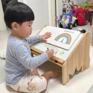 위즈 키데스크 유아용 롤페이퍼 위키 독서대 드로잉 이젤 파노라마 미술놀이 그리기 위독서대