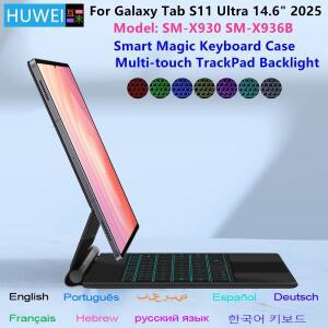 삼성 갤럭시 탭 S11 울트라 14.6인치 2025 SM-X930 태블릿용 화웨이 매직 키보드 케이스 스마트 커버 폴리