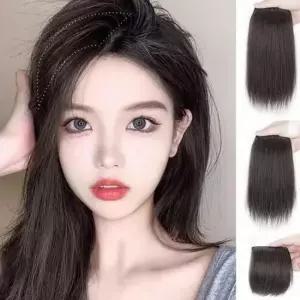 무드있는 똑딱이 옆머리 볼륨 부분가발 헤어피스 정수리볼륨 스타일리쉬 데이트룩 간절기
