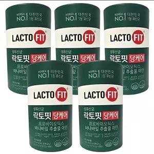 [종근당건강] 락토핏 당케어 60포 5통