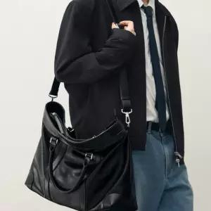 [매장정품] 드로우핏 밴스 레더 크로스 토트백 [BLACK] DFBG5302BK