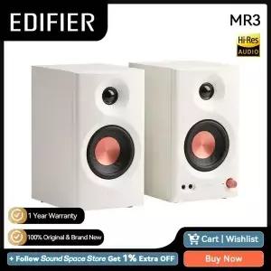 에디파이어 MR3 2.0 모니터 스피커 시스템 고해상도 오디오 블루투스 V5.4 밸런스드 TRS RCA AUX 입력 앱