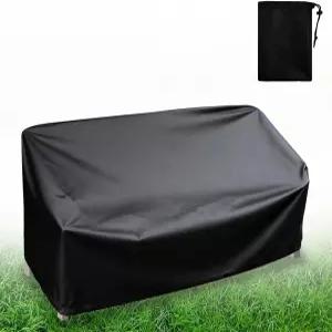 야외용 벤치 커버 방수 210D 중량 폴리에스터 53L x 26W D 35.4H 인치 전천후 금속/하드우드 파티오 정원